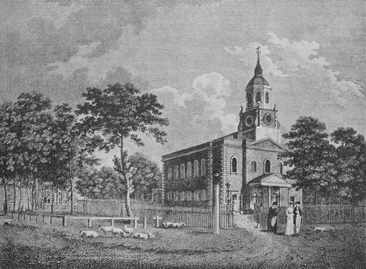 Igreja da Santíssima Trindade, Clapham, c1812, 1912 de Unbekannt