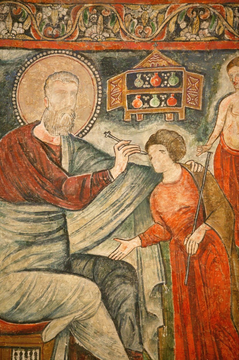 Virgem Santa e São João Kame mosteiro copta : Santo cura cura uma menina cega Egito de Unbekannt