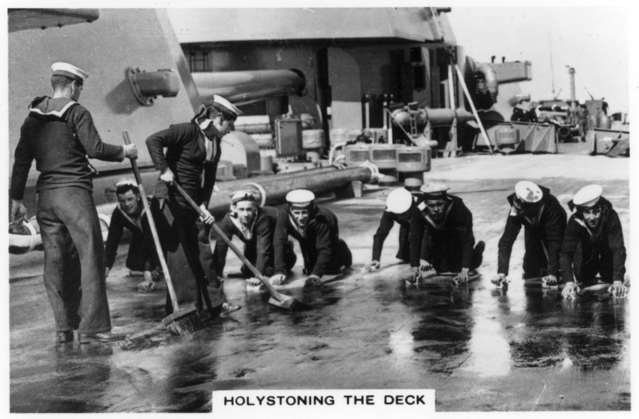 Holistonando o convés, HMS Nelson, 1937 de Unbekannt