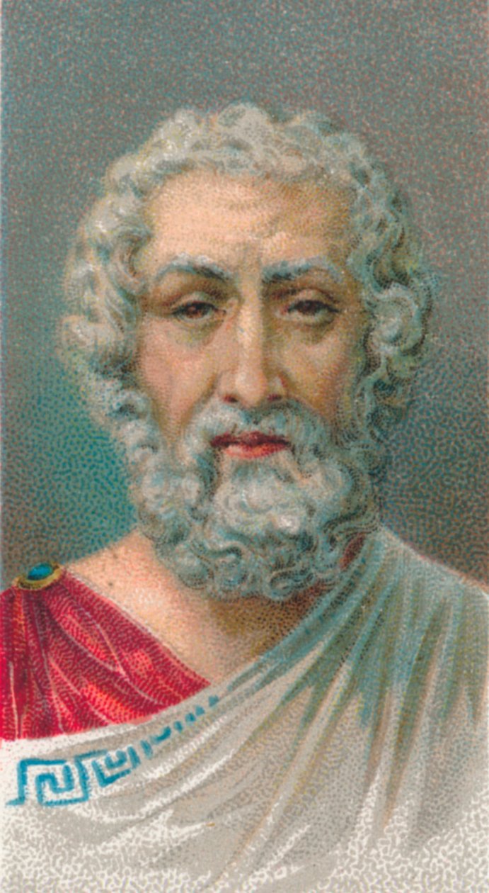 Homero, século I-II, poeta romano, de Baiae, Campania, Itália, 1924 de Unbekannt