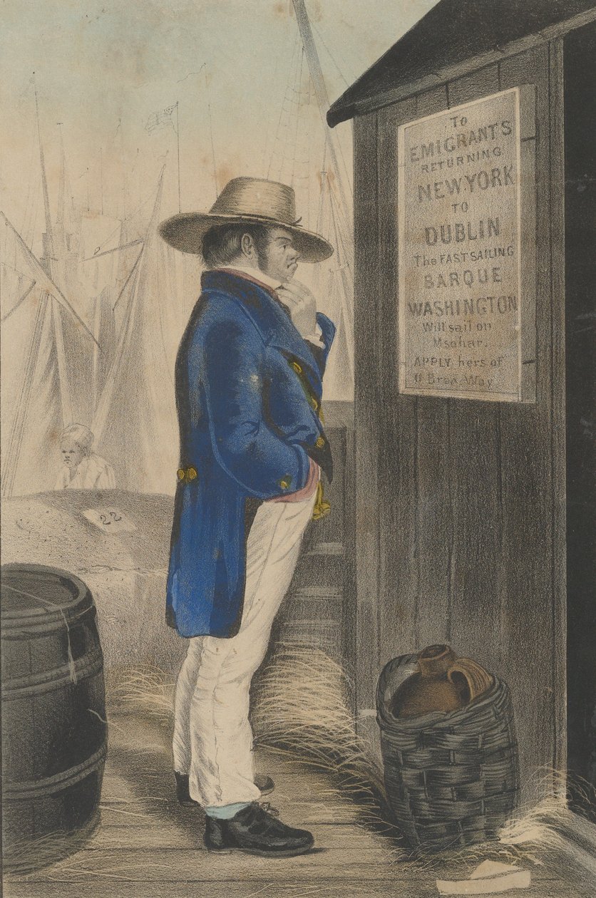 Homeward Bound New York, ca. 1860. de Unbekannt