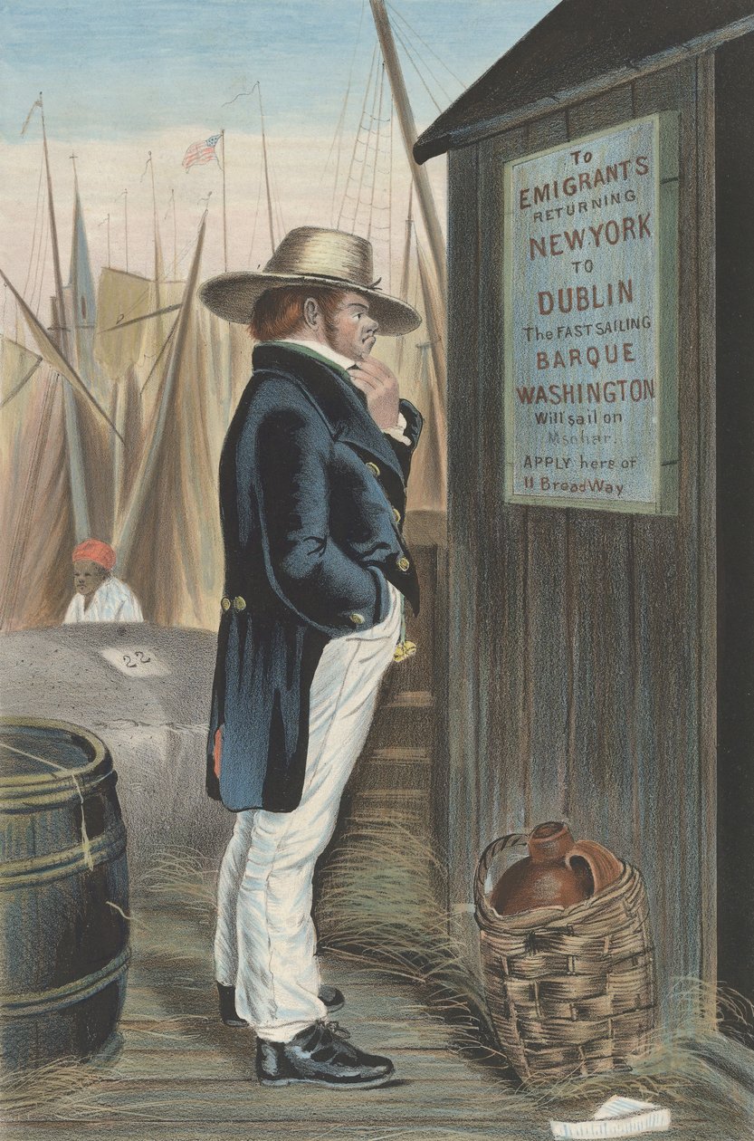 Homeward Bound New York, ca. 1860. de Unbekannt