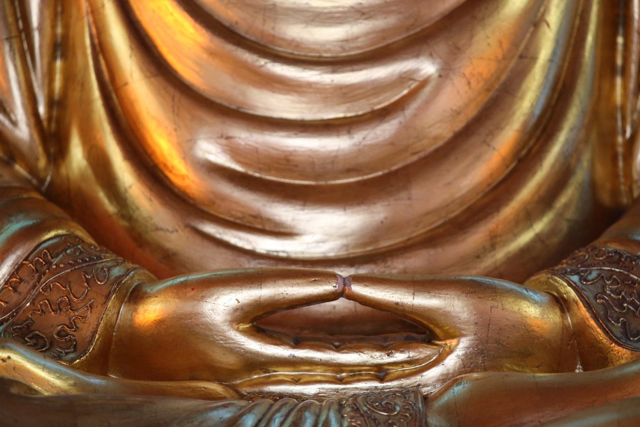 Templo Hong Hien Tu. Estátua de Buda, Frejus, França de Unbekannt