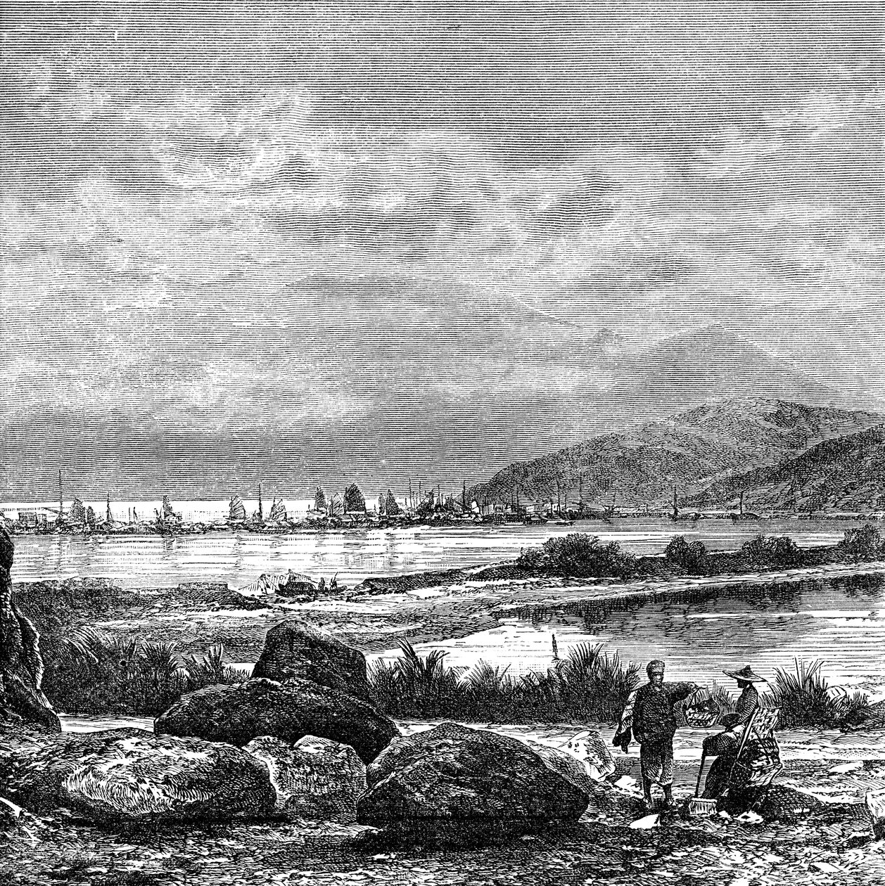 Hong Kong, vista de Kowlun, c1890 de Unbekannt