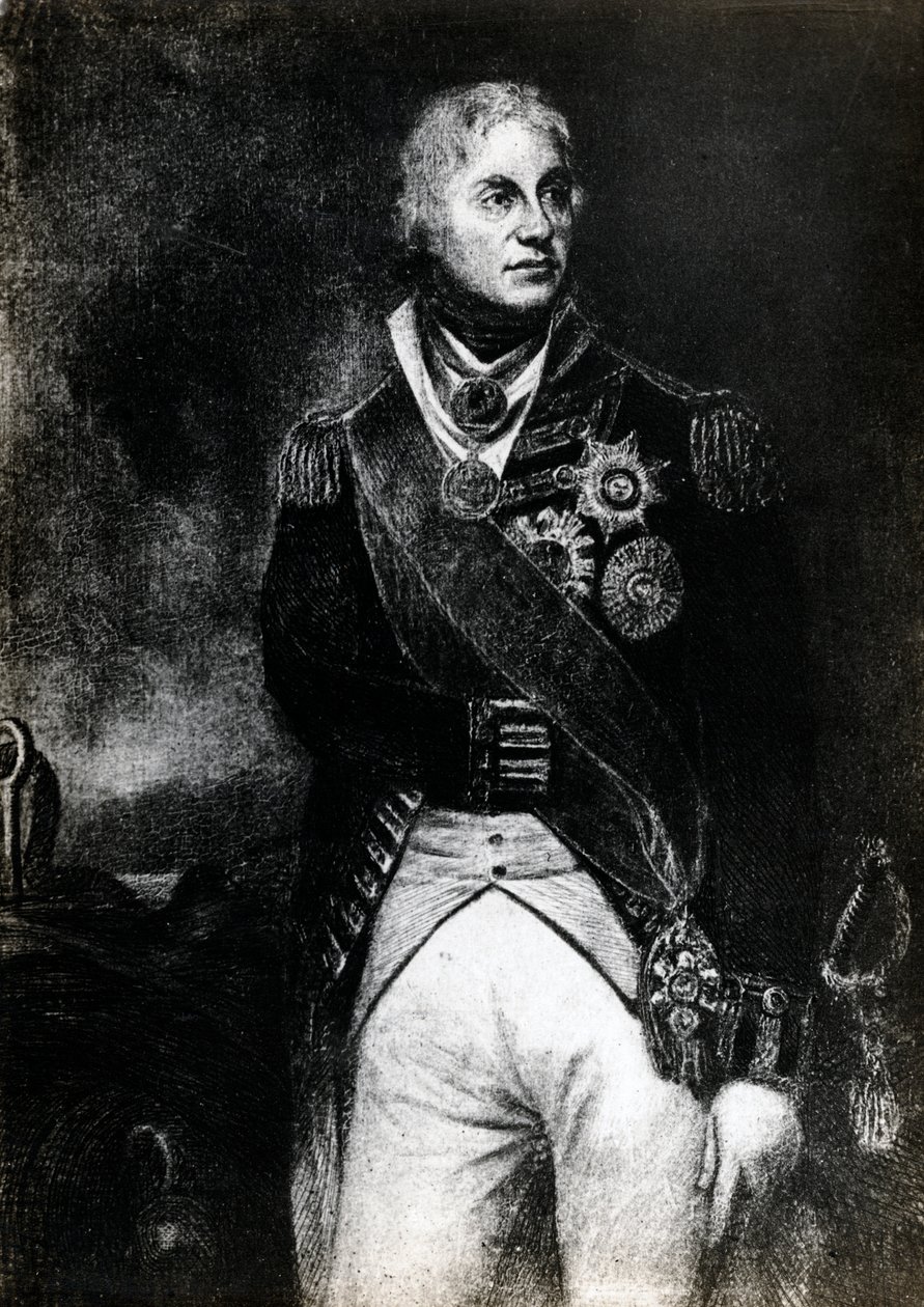 Horatio Nelson, 1º Visconde Nelson, comandante naval inglês, século XIX de Unbekannt