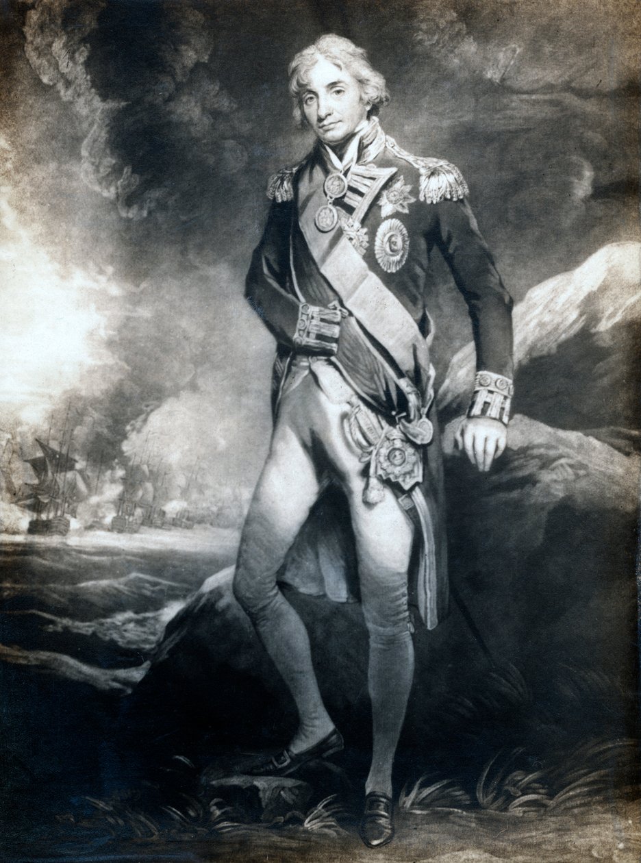 Horatio Nelson, 1º Visconde Nelson, comandante naval inglês, século XIX de Unbekannt