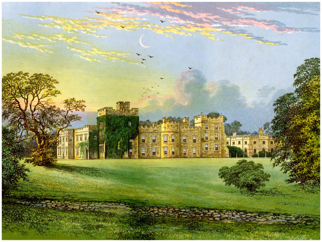 Hornby Castle, Yorkshire, casa do duque de Leeds, c1880. de Unbekannt