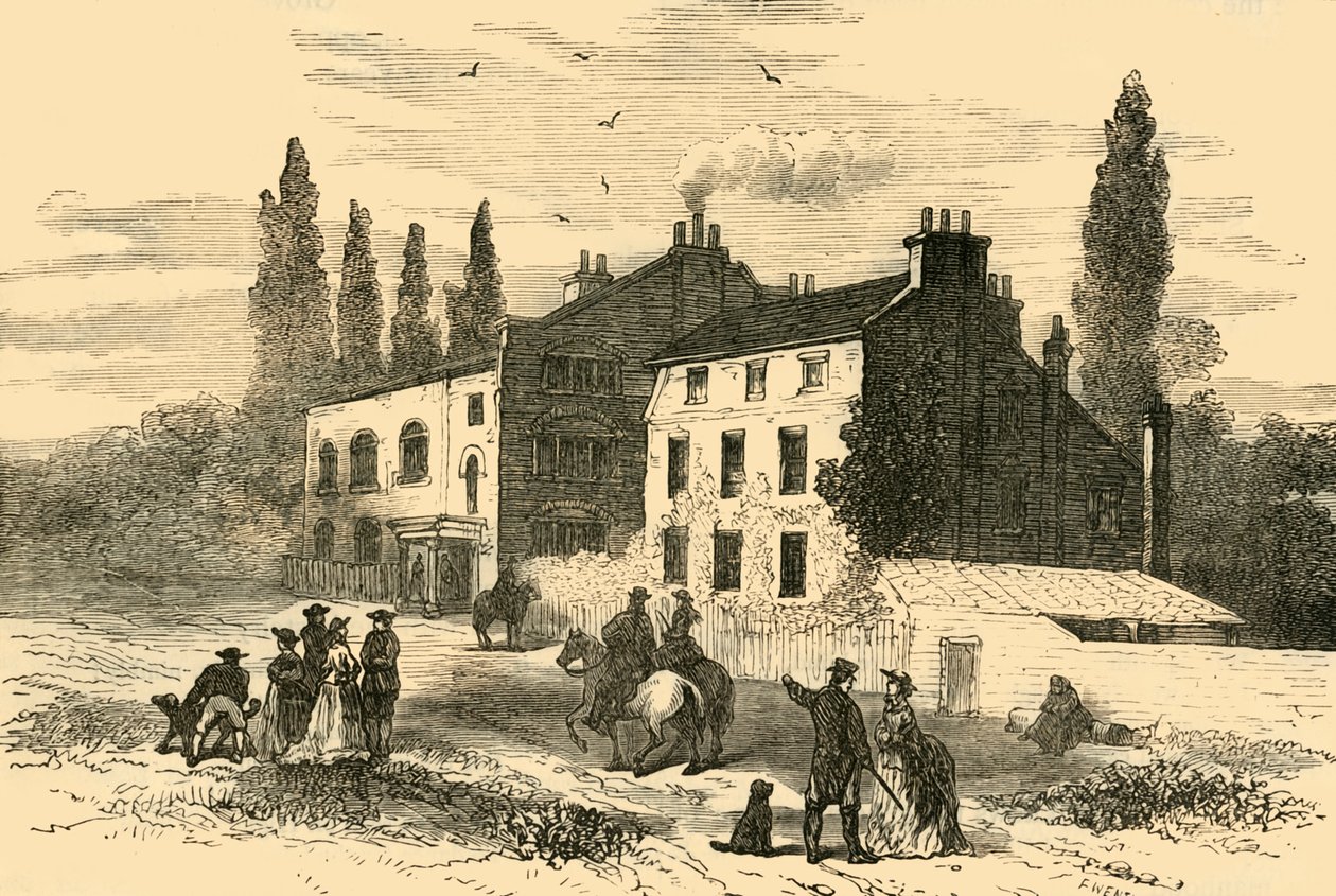 Casa de madeira de Hornsey, 1800, c1876. de Unbekannt