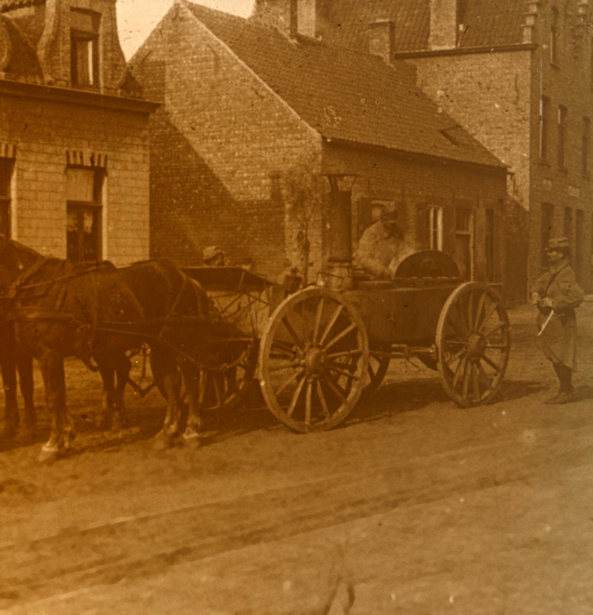 Cozinha puxada a cavalo, c1914-c1918 de Unbekannt