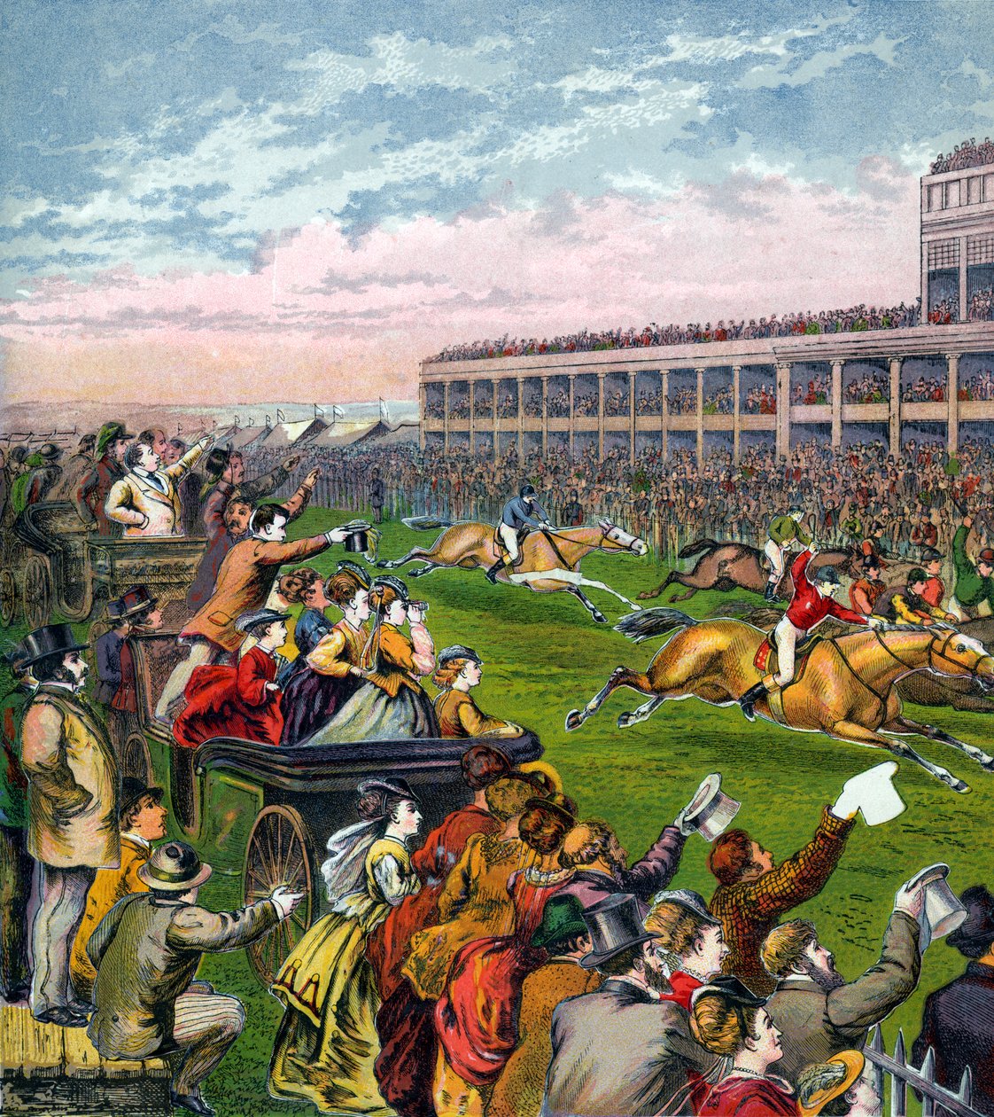 Corrida de cavalos, século XIX de Unbekannt