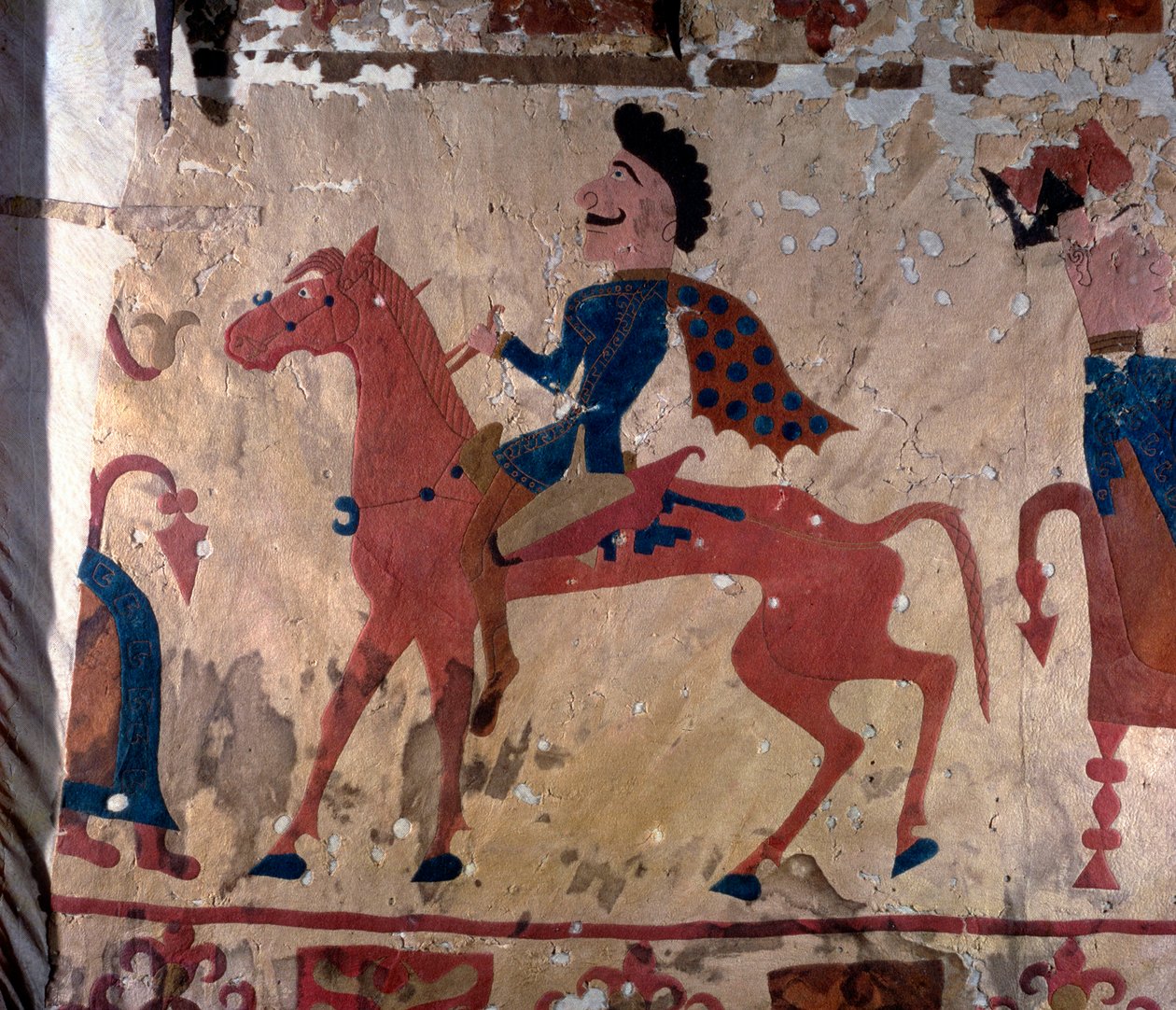 Cavaleiro, Pazyryk sentiu detalhes de carpetes de artefatos, séculos V ou IV aC de Unbekannt