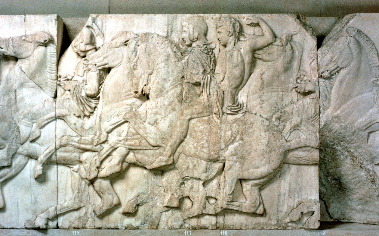 Cavaleiros do friso do Parthenon, 438-432 aC de Unbekannt