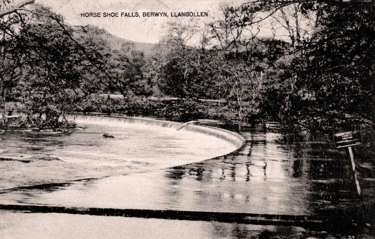 Ferradura cai no rio Dee, perto de Llangollen, país de Gales, início do século XX de Unbekannt