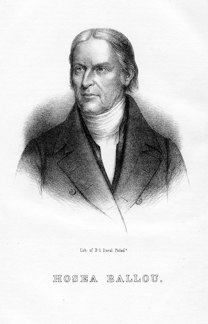 Hosea Ballou, clérigo universalista americano e escritor teológico, 1854 de Unbekannt