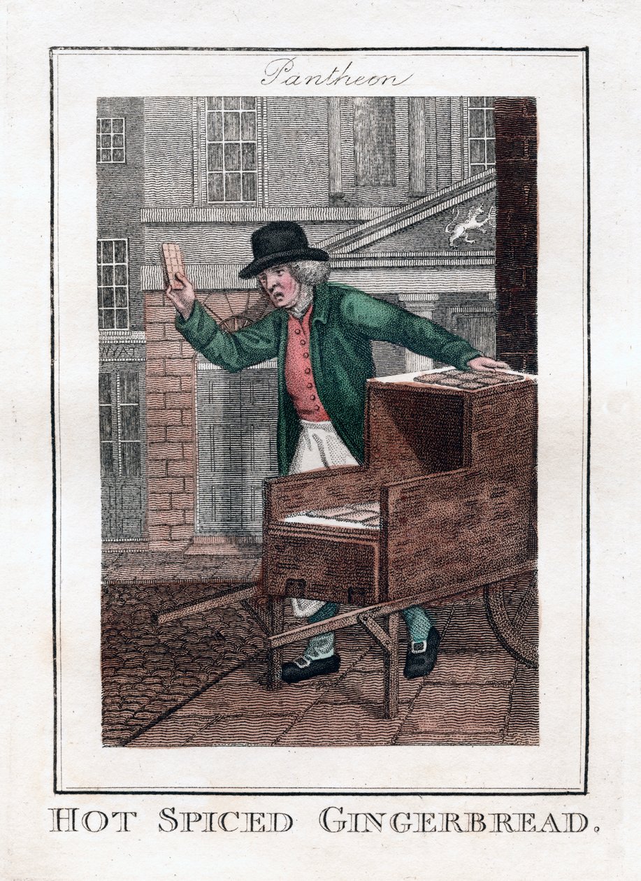 Pão de Gengibre Temperado Quente, Panteão, Londres, 1806 de Unbekannt