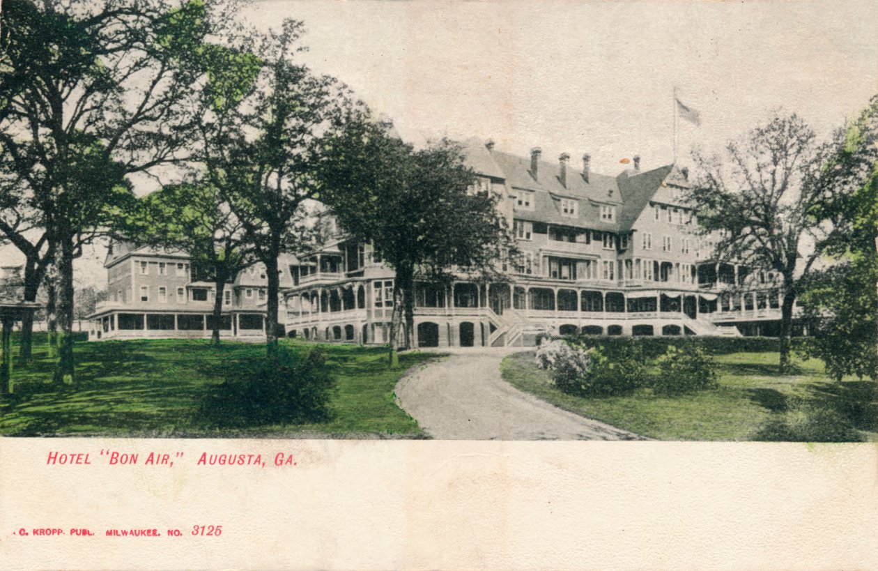 Hotel Bon Air, Augusta, Geórgia, c1910 de Unbekannt