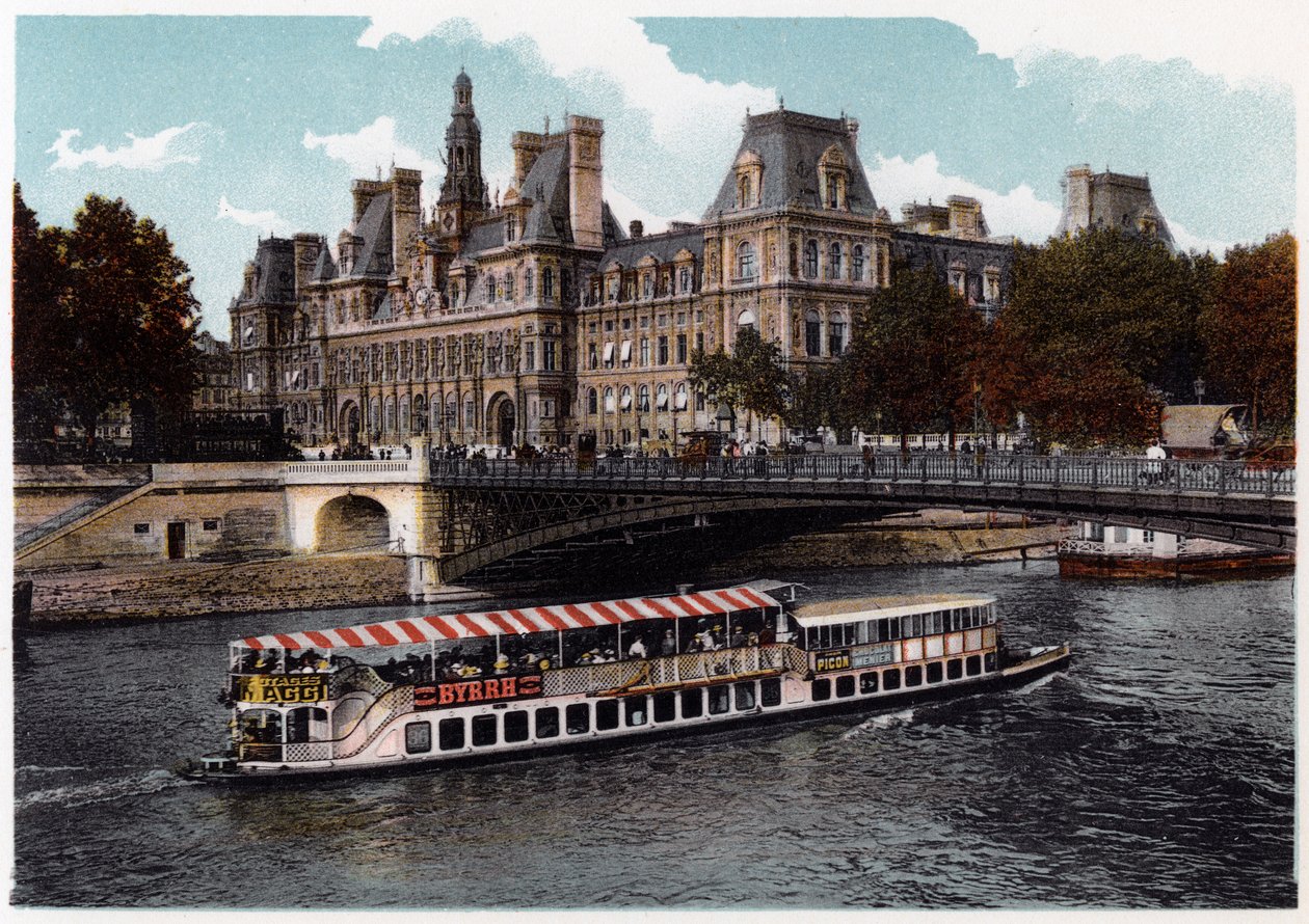 Hotel de Ville, Paris, c1900 de Unbekannt