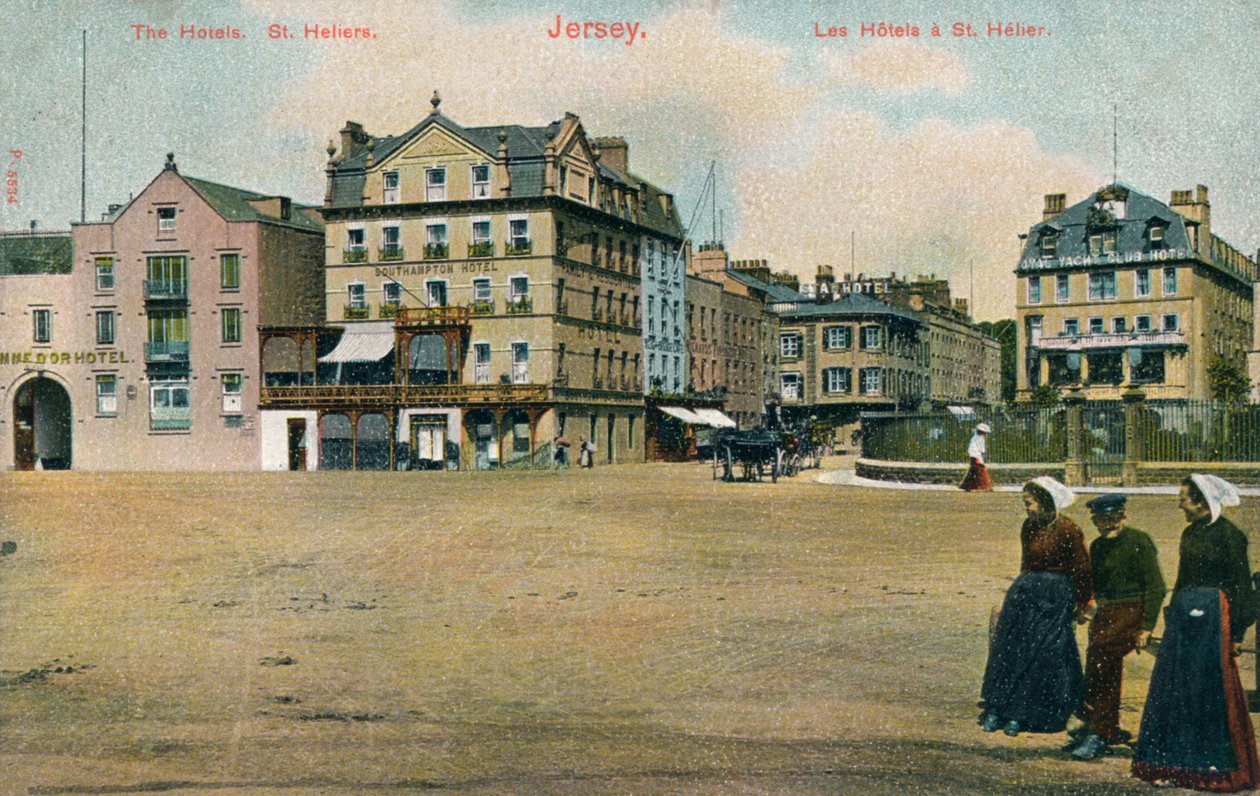 Hotéis em St. Helier, Jersey, c1907 de Unbekannt