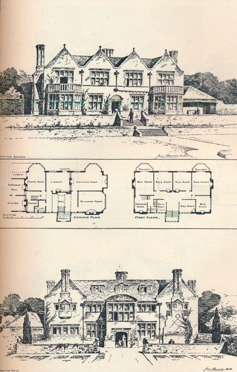 Houghton Grange, próximo a Huntingdon, c1897 de Unbekannt