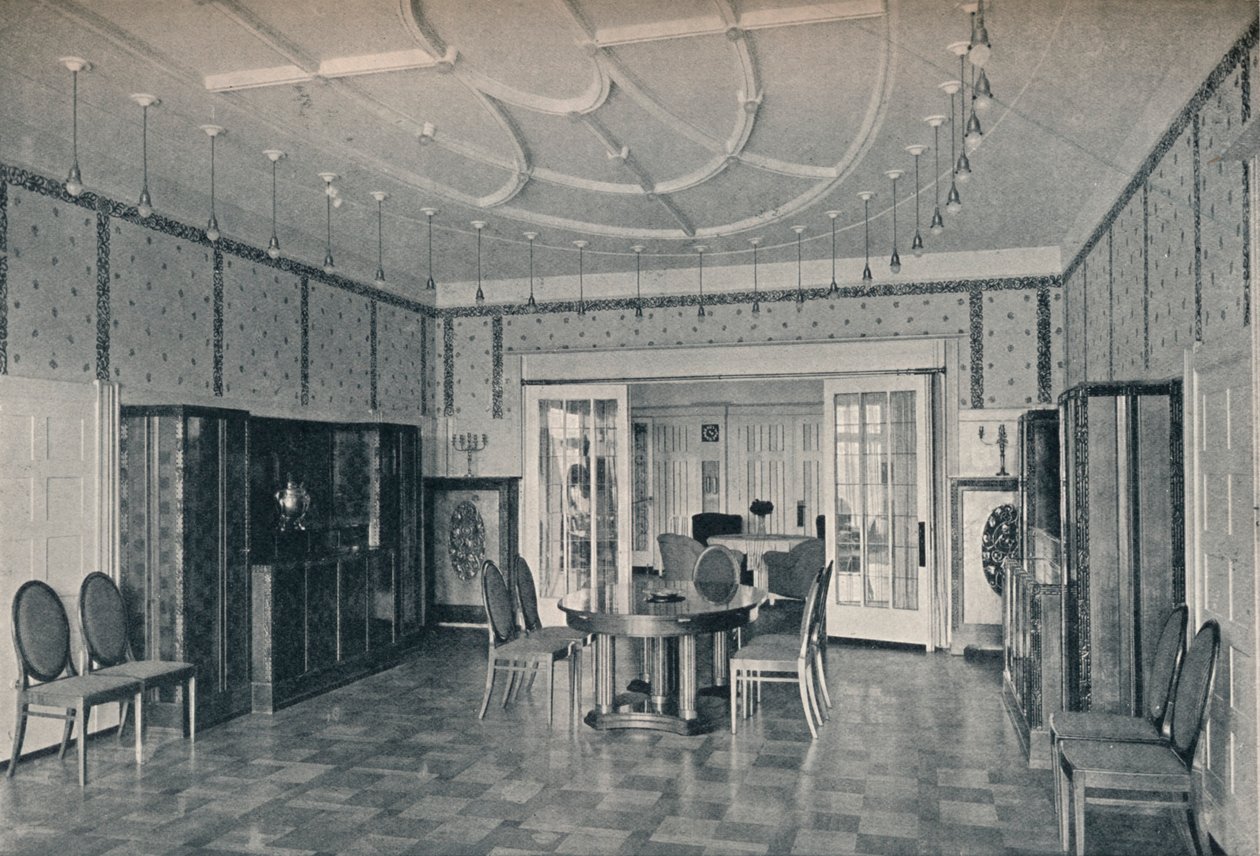 Casa perto de Bielefeld, sala de jantar, c1912 de Unbekannt