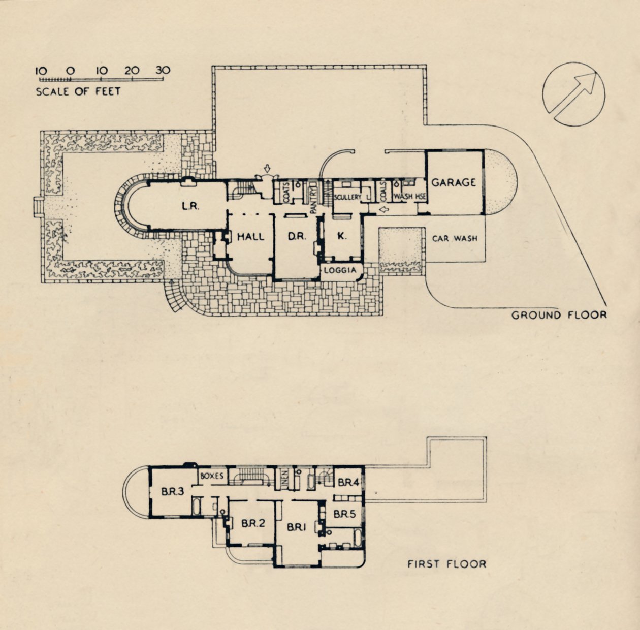 Casa na ponte de queimadura por John Procter, FRIBA, 1942 de Unbekannt