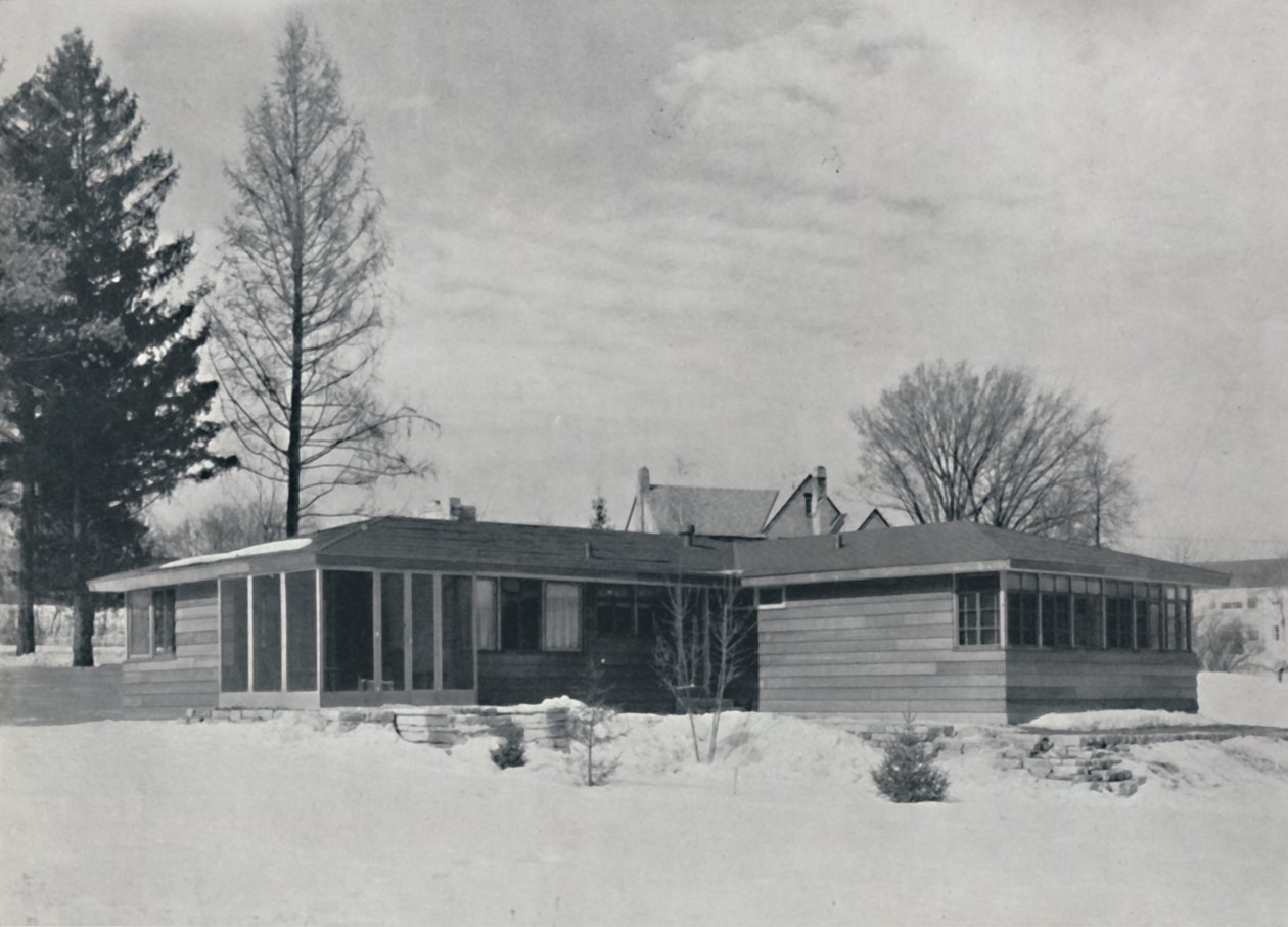 Casa em Madison, Wisconsin. Por William Kaeser, 1942 de Unbekannt