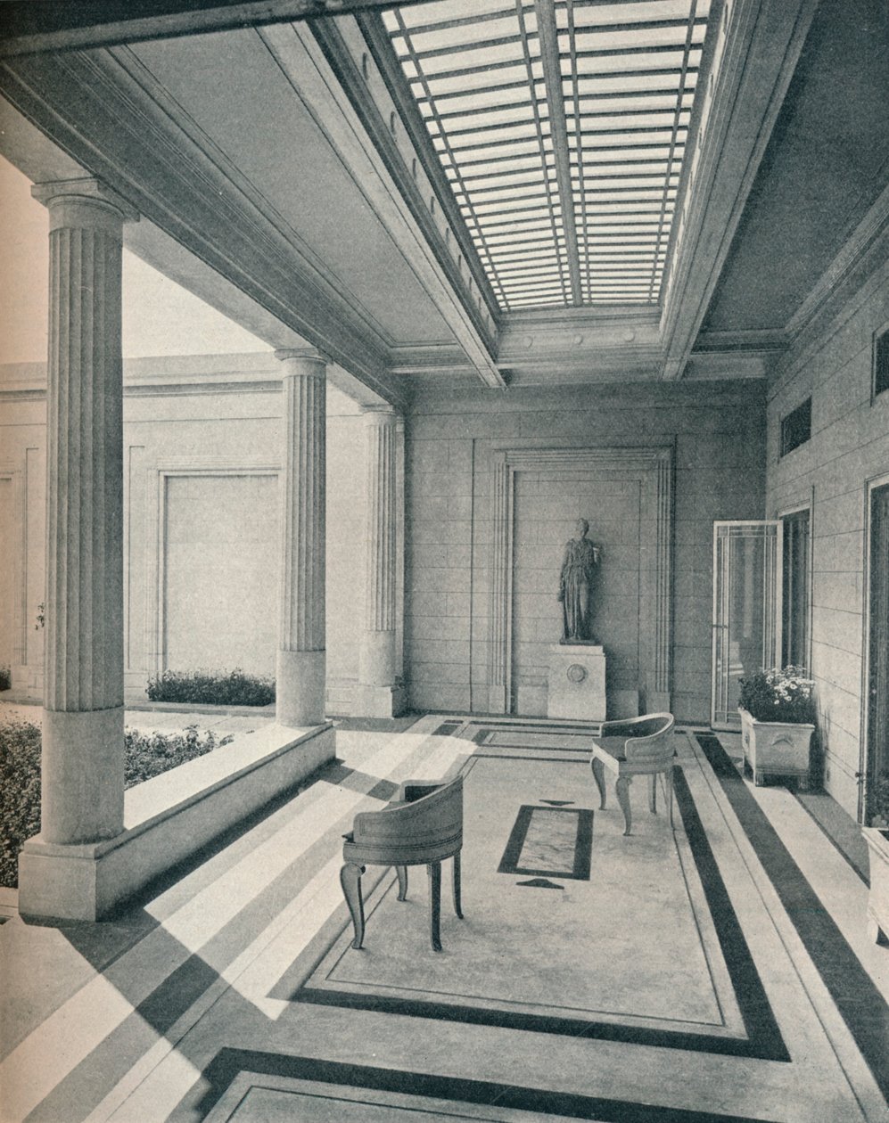 Casa em Grosvenor Road Westminster - The Stoa Looking West. G. e A. Gilbert Scott, arquitetos, de Unbekannt