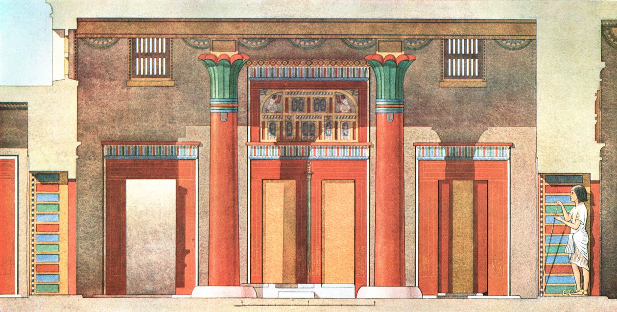 Casa do General Ramose em Tell el-Amarna, Egito, 1928. de Unbekannt