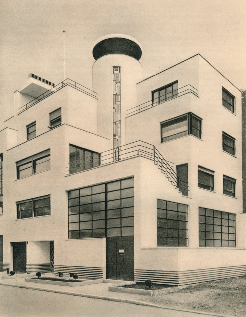 Casa de MM Joel e Jan Martel, scupltors, Rue Mallet-Stevens, Auteuil, c1927 de Unbekannt