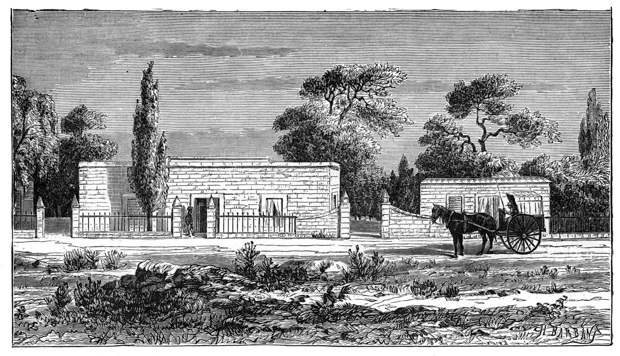 Casa de um Boer rico, África do Sul, c1890 de Unbekannt