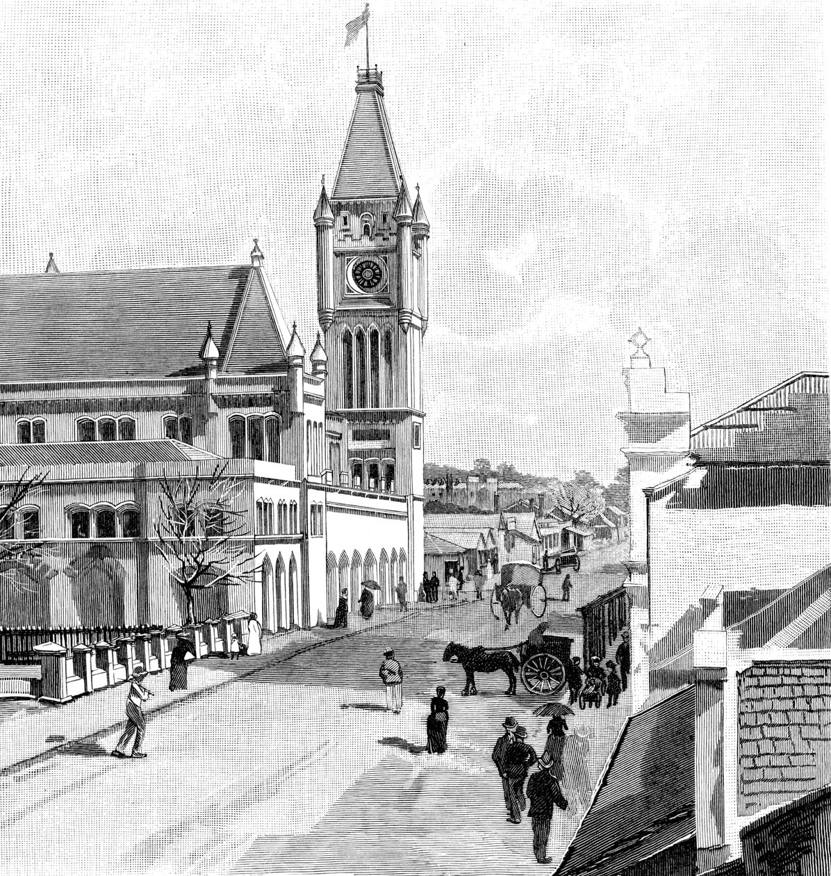 Howick Street, Perth, Austrália, 1886 de Unbekannt