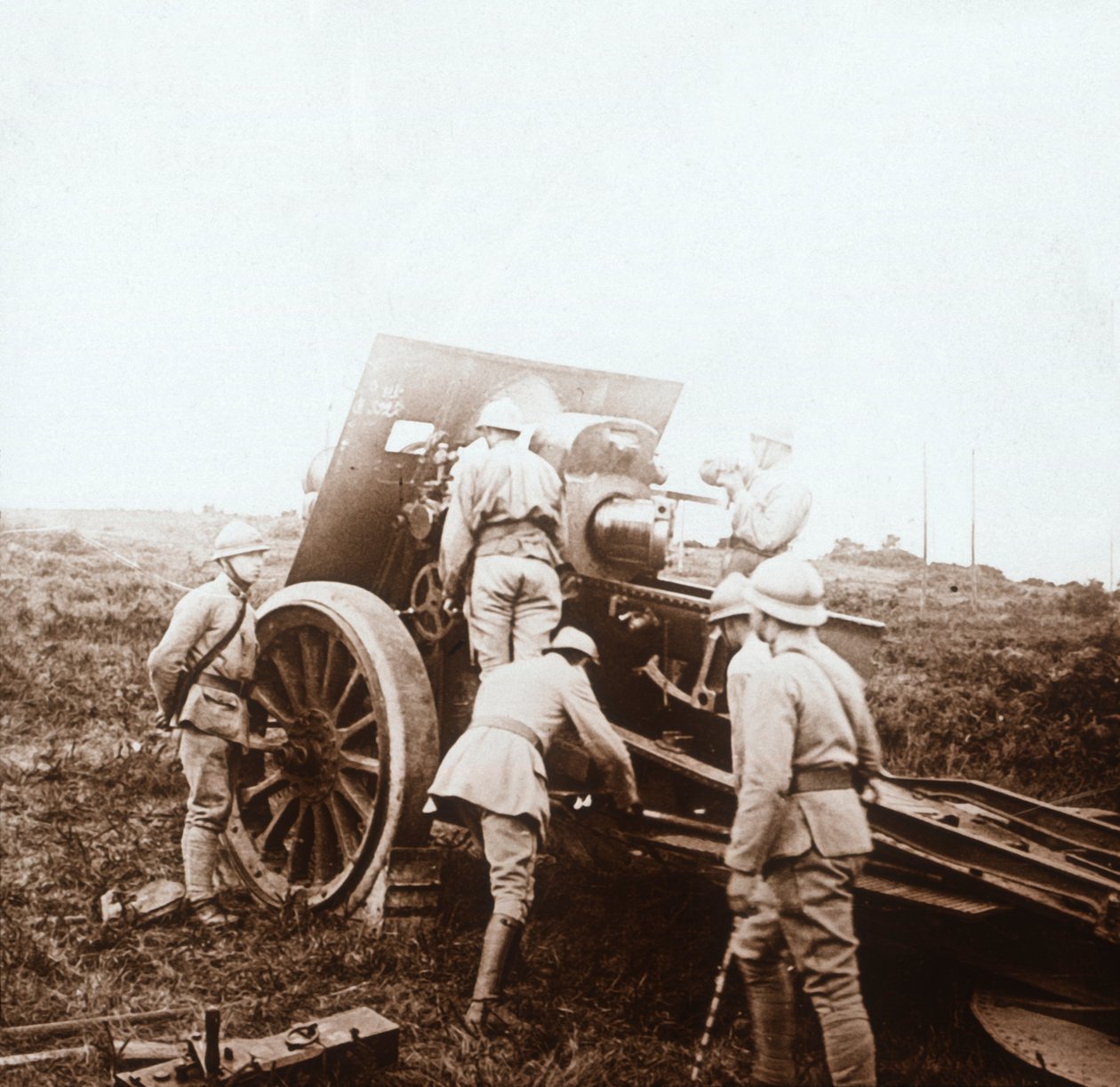 Bateria obus, c1914-c1918 de Unbekannt