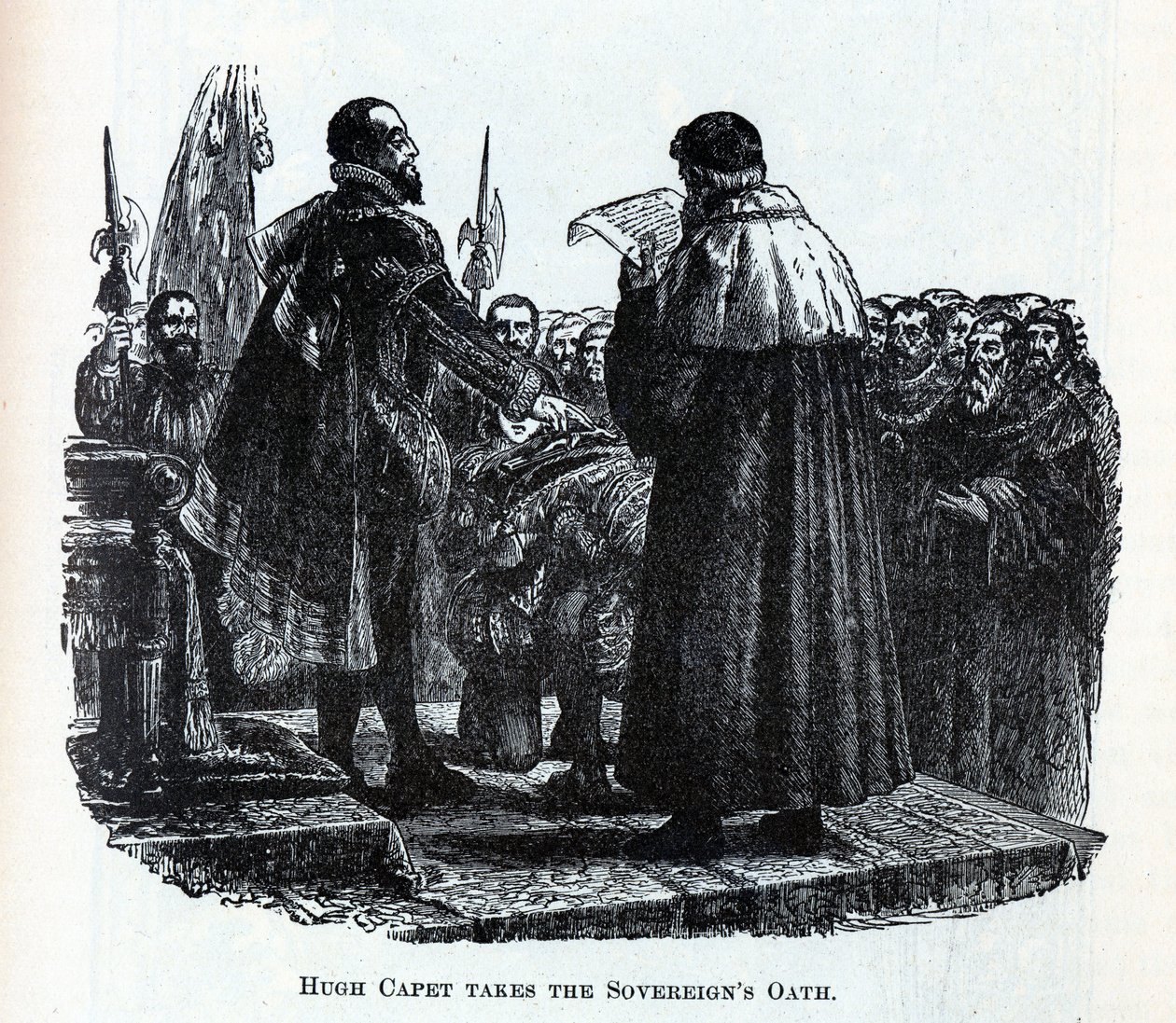Hugh Capet faz o Juramento dos Soberanos, 1882 de Unbekannt