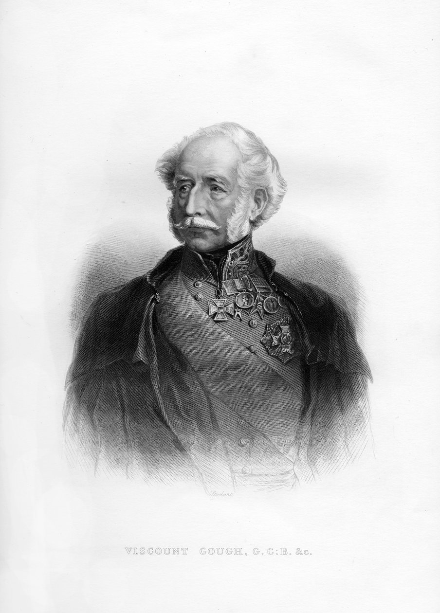 Hugh Gough, 1º visconde Gough, marechal de campo britânico, século 19 de Unbekannt