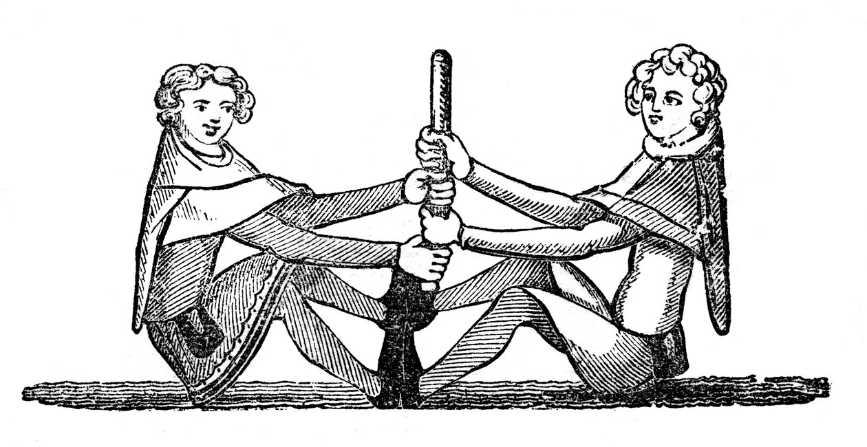 Concurso Quintain humano, 1833 de Unbekannt
