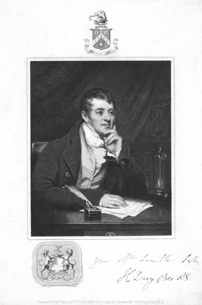 Humphry Davy, químico inglês, 1821 de Unbekannt
