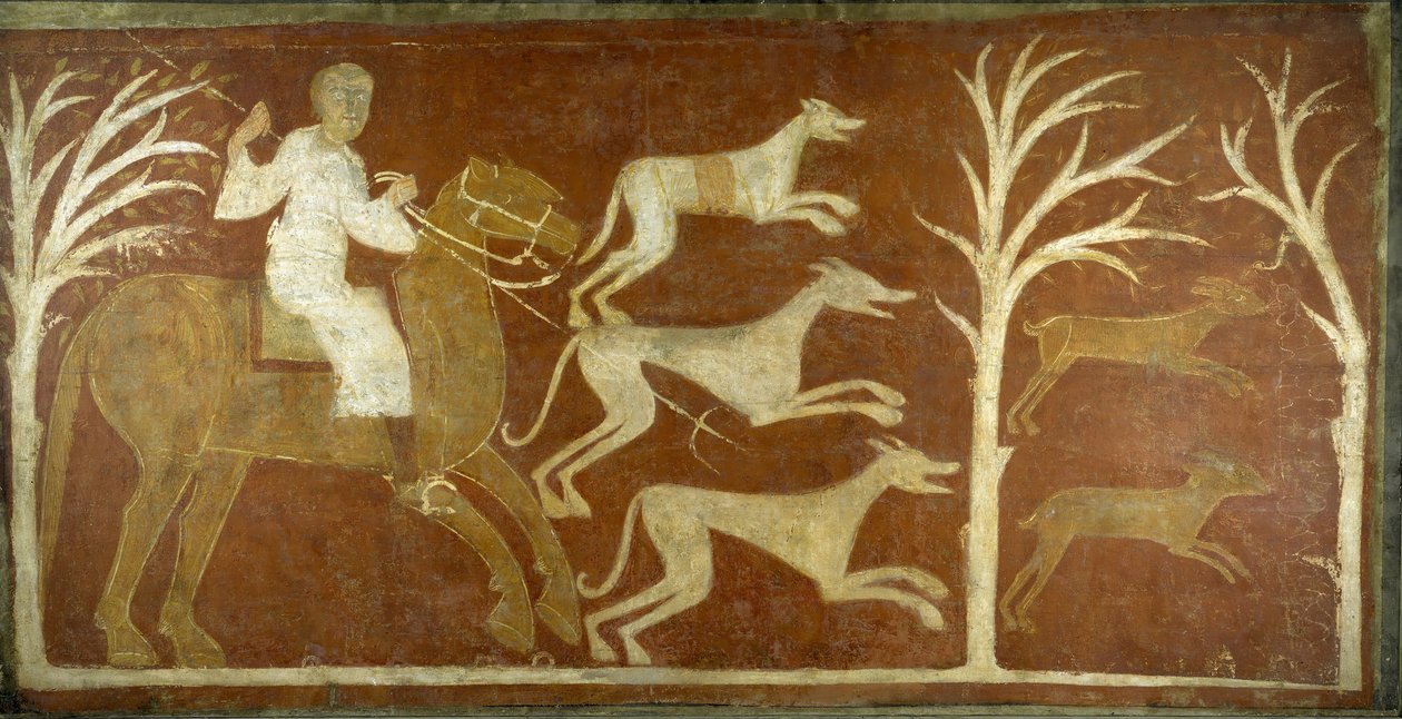 Cena de caça, primeira metade do século XII, possivelmente 1129-34. de Unbekannt