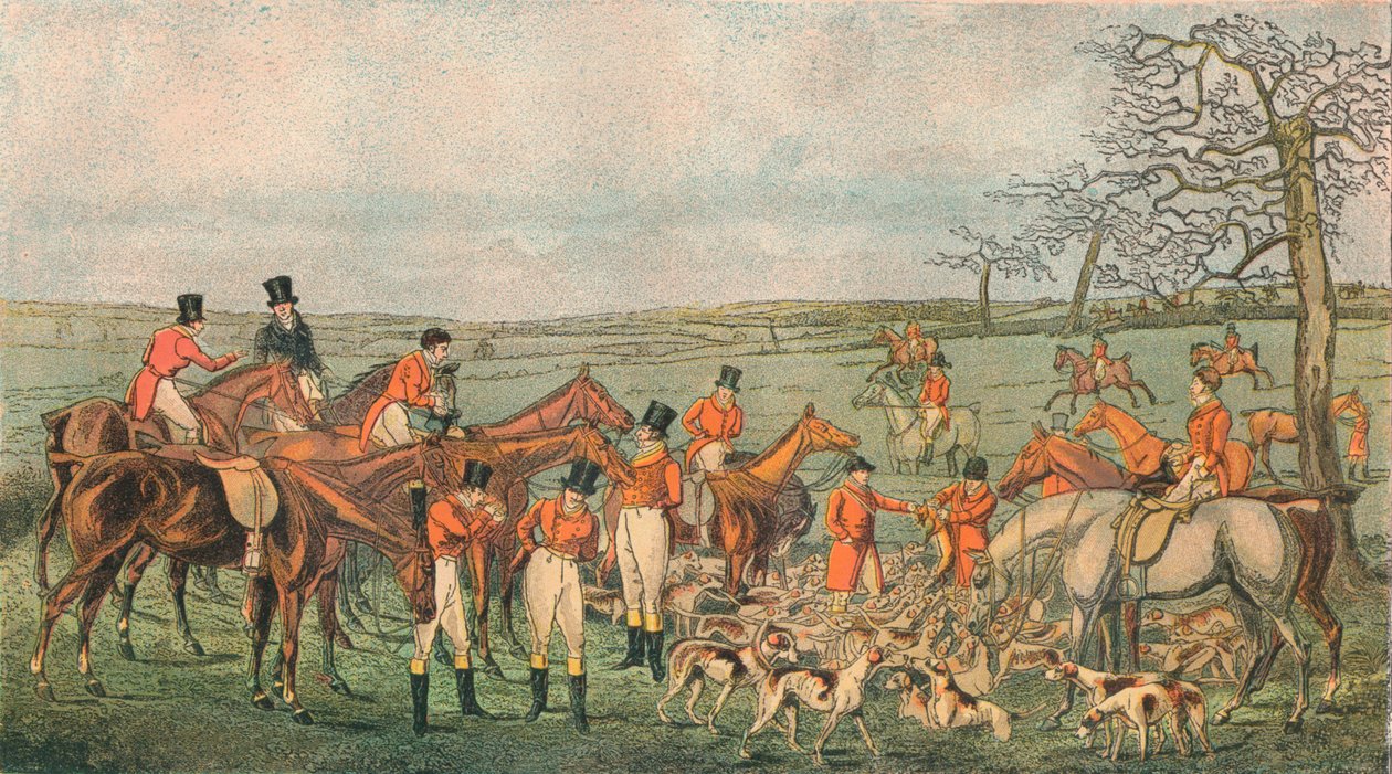 Caça em Leicestershire, 1827 - In At The Death, 1890. de Unbekannt