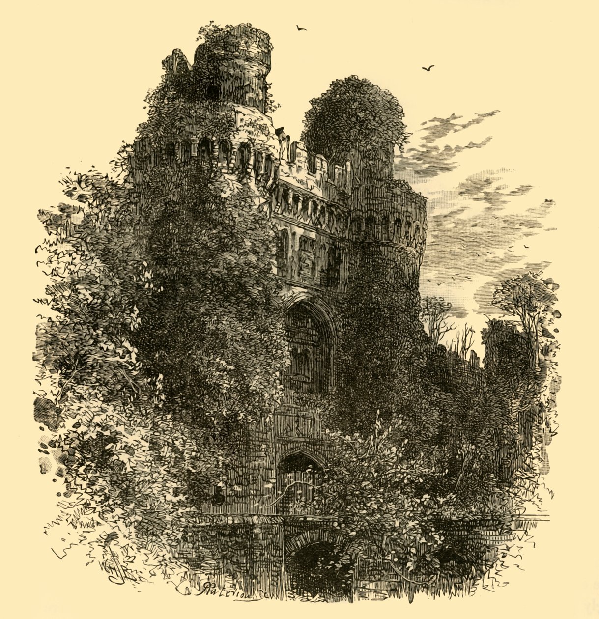 Castelo de Hurstmonceaux, 1898. de Unbekannt
