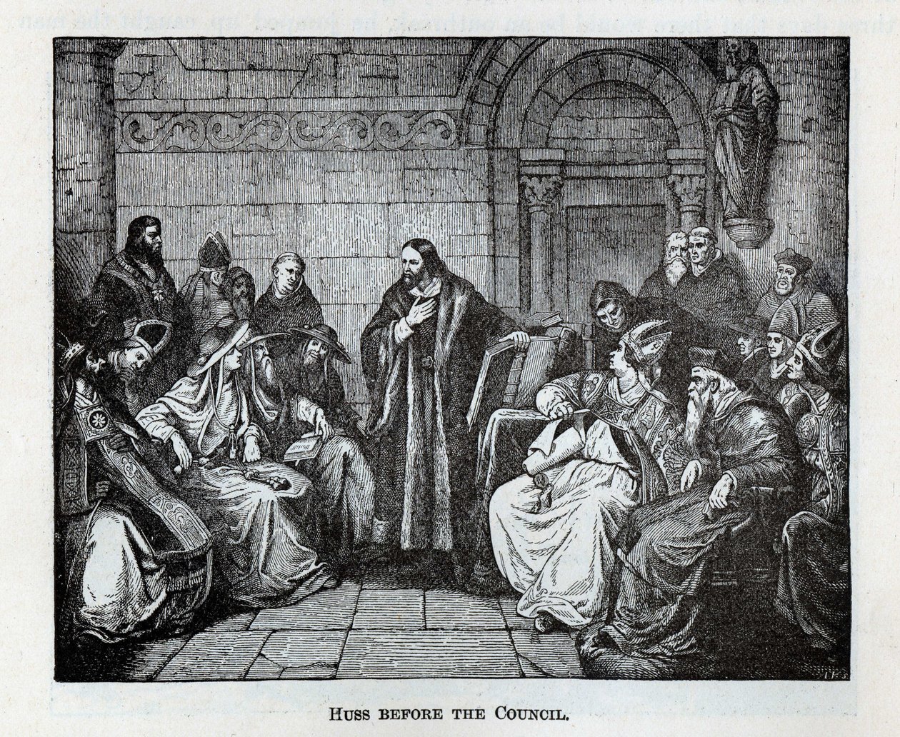 Huss perante o Conselho, 1882 de Unbekannt