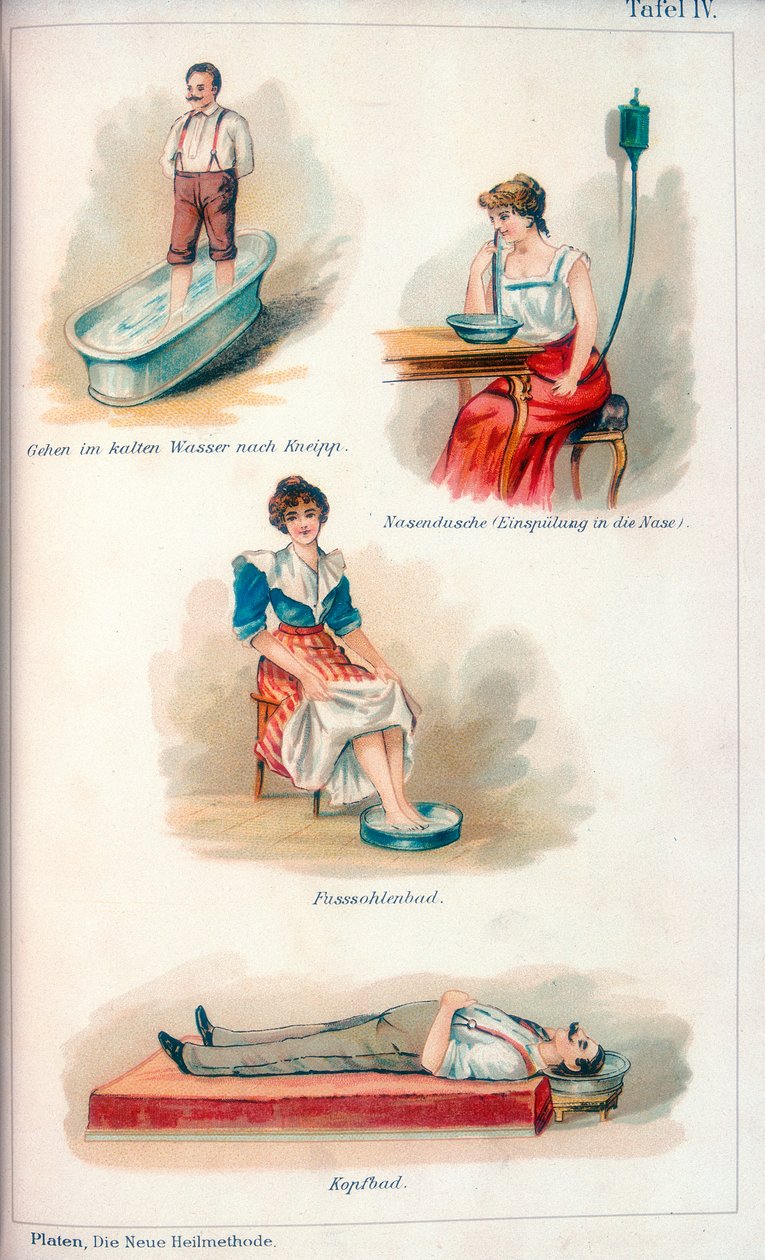 Tratamentos de hidroterapia, c1902 de Unbekannt