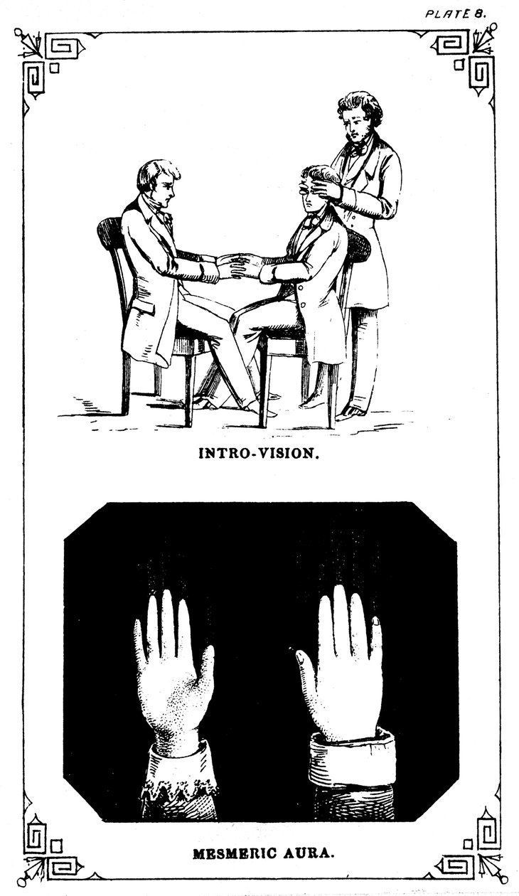 Hipnose: poder de introvisão de olhar para um corpo, 1889 de Unbekannt