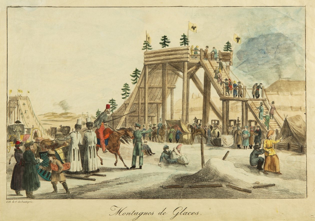 Montanhas de gelo, ca 1814 de Unbekannt