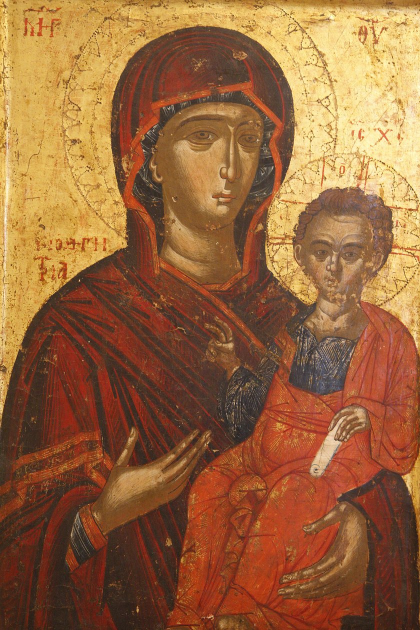 Ícone : Sta Mary Hodigitria (século XVI), Berat, Albanie de Unbekannt