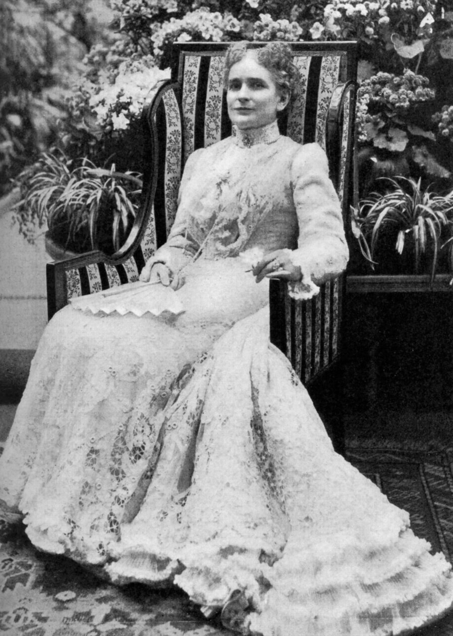 Ida Saxton McKinley, esposa do presidente americano William McKinley, c1900, 1908 de Unbekannt