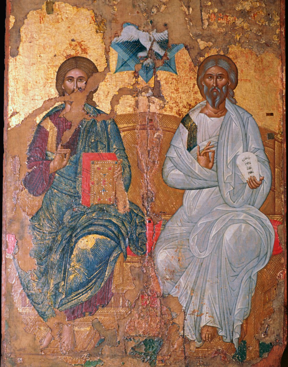 Ícone da Santíssima Trindade, século XVII de Unbekannt
