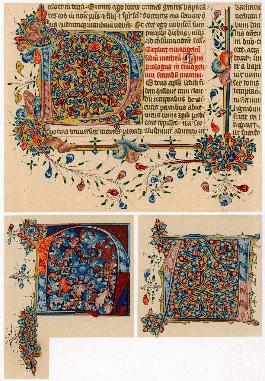 Letras iniciais iluminadas, 1405-1415 de Unbekannt