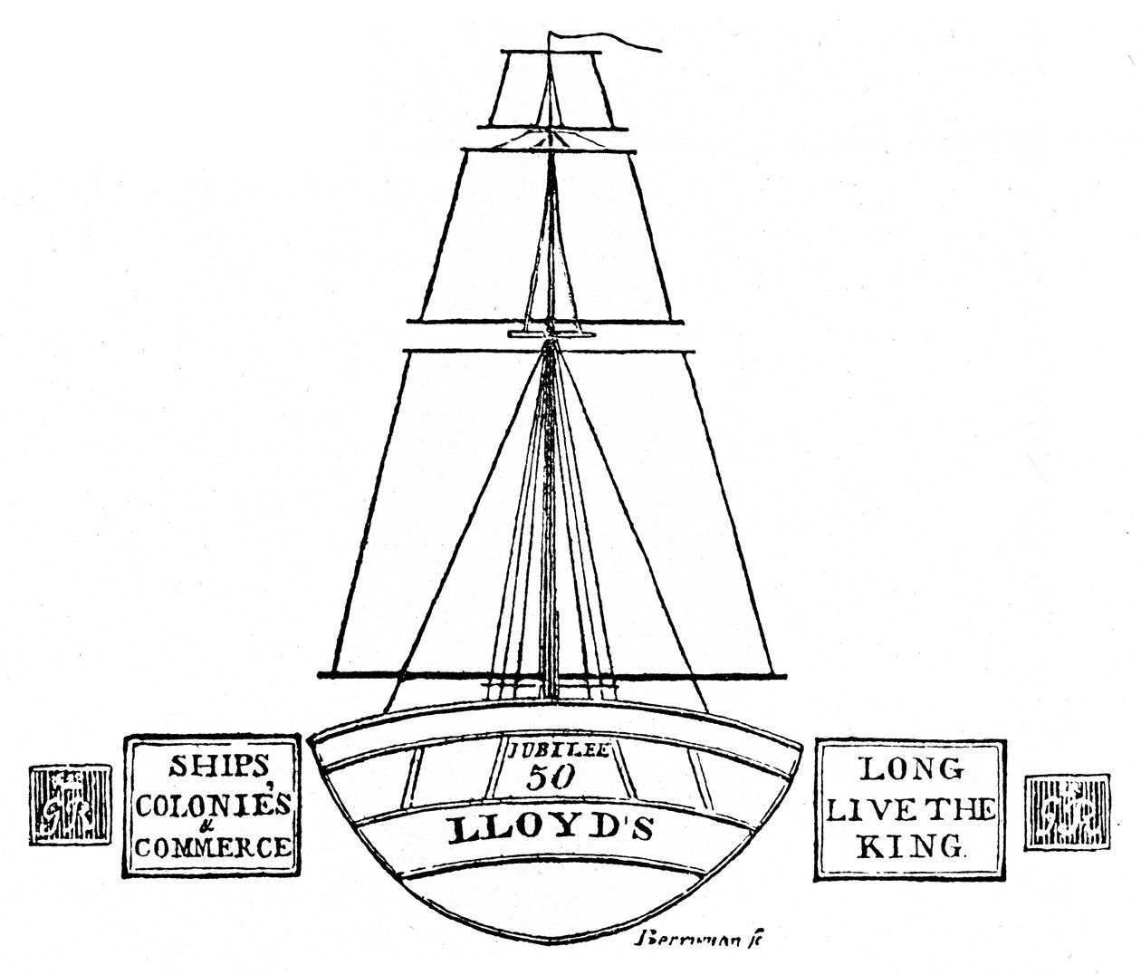 Iluminação em Lloyds, 1809, 1928 de Unbekannt