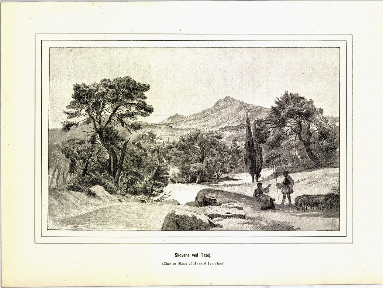 Ilustração retirada do livro Brogede rejsebilleder de Jerichau-Baumann, Elisabeth e publicado por Forlagsbureauet (Copenhagen, 1881) de Unbekannt