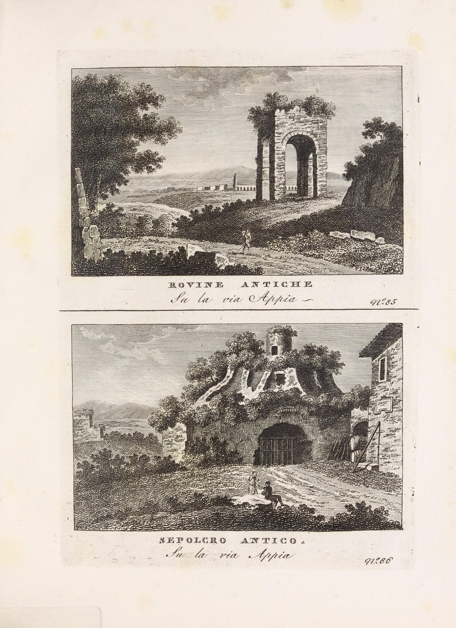 Illustrasjon hentet fra boken Vedute antiche e moderne le piú interessanti della città di Roma av ukjent forfatter og utgitt av Presso Venanzio Monaldini, Stefano Piale in Piazza di Spagna (en, [ca. 1820]) de Unbekannt